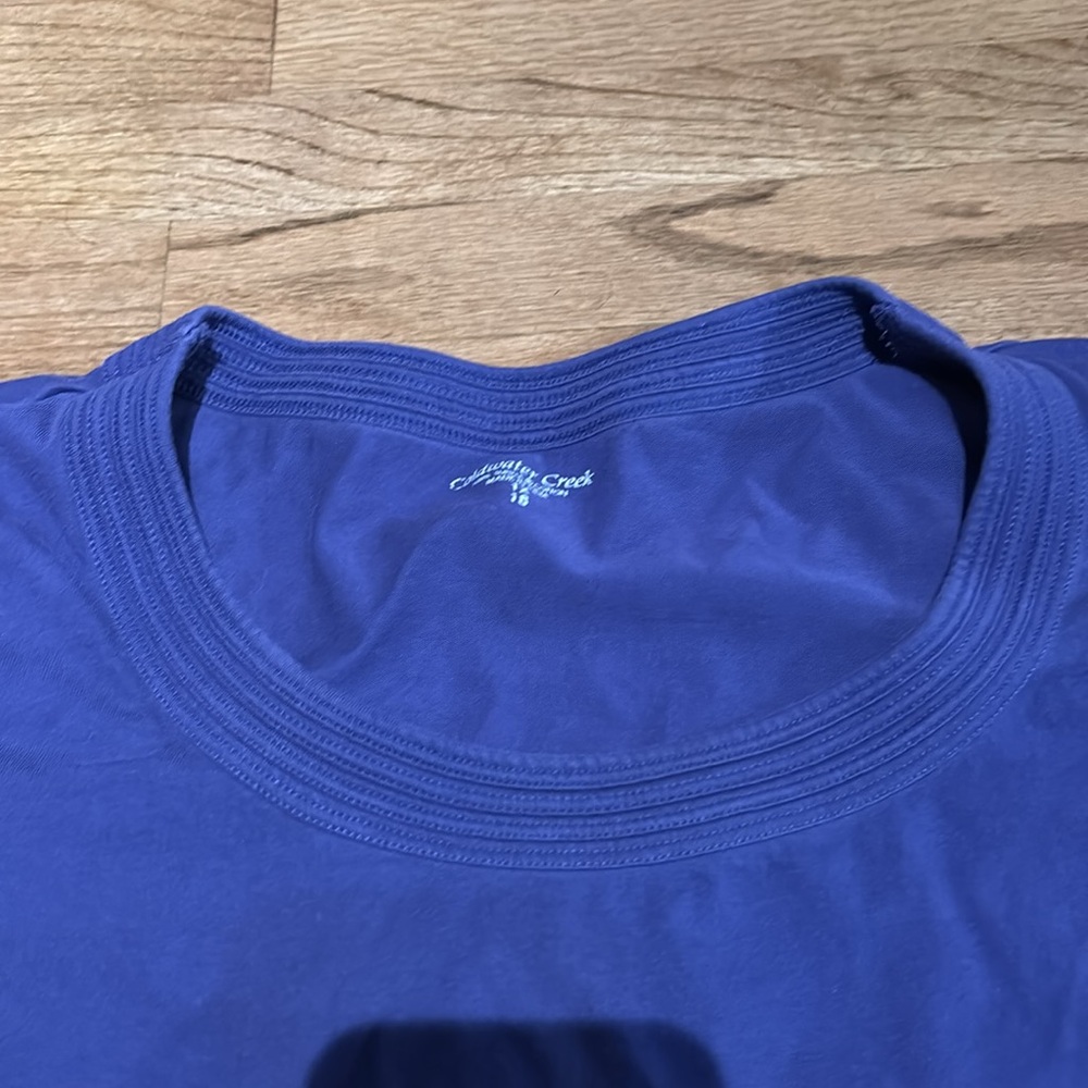 Coldwater Creek 1X purple shirt - Picture 3 of 4